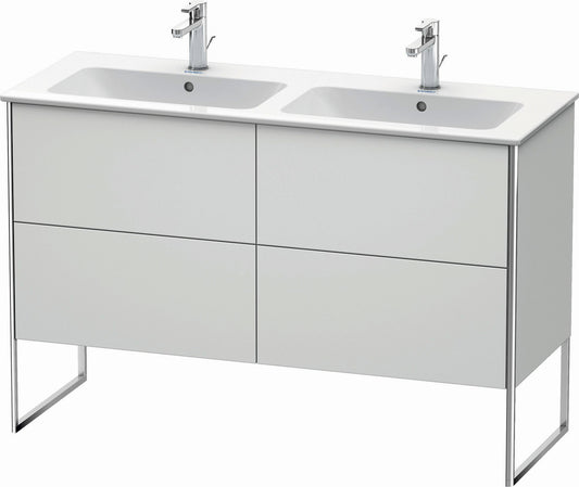 Duravit XSquare 50" White Satin Matt Two Drawer Floorstanding Vanity Unit (XS444903636)