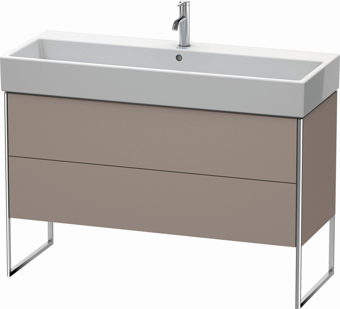 Duravit XSquare 47" Basalt Two Drawer Floorstanding Vanity Unit (XS447704343)