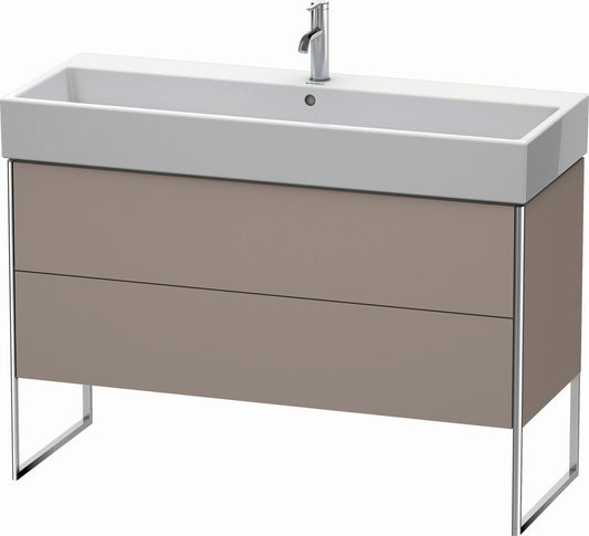 Duravit XSquare 47" Basalt Two Drawer Floorstanding Vanity Unit (XS447704343)