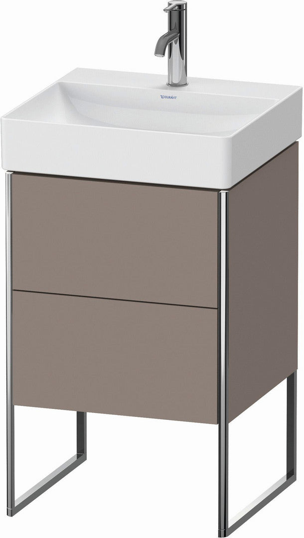 Duravit XSquare 19" Basalt Two Drawer Floorstanding Vanity Unit (XS443904343)