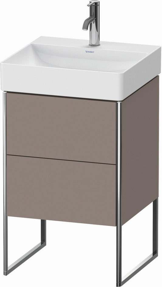Duravit XSquare 19" Basalt Two Drawer Floorstanding Vanity Unit (XS443904343)