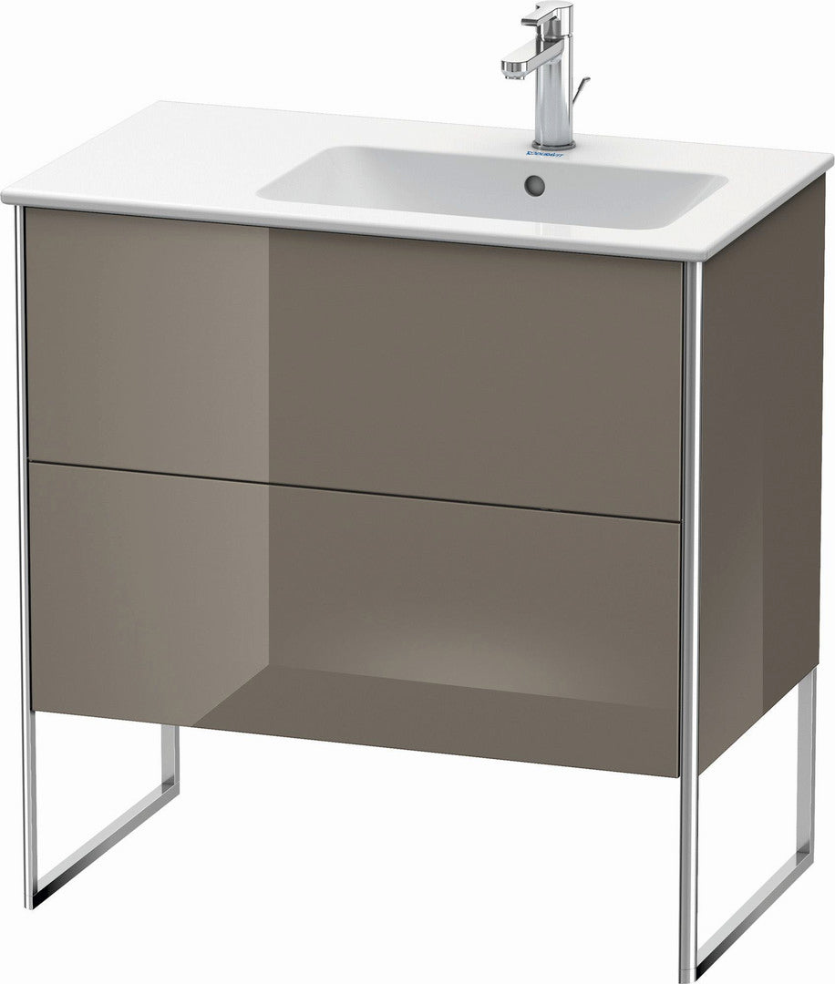 Duravit XSquare 32" Flannel Gray Two Drawer Floorstanding Vanity Unit (XS445208989)