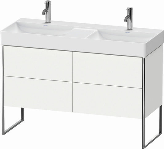 Duravit XSquare 47" White Matt Four Drawer Floorstanding Vanity Unit (XS445601818)