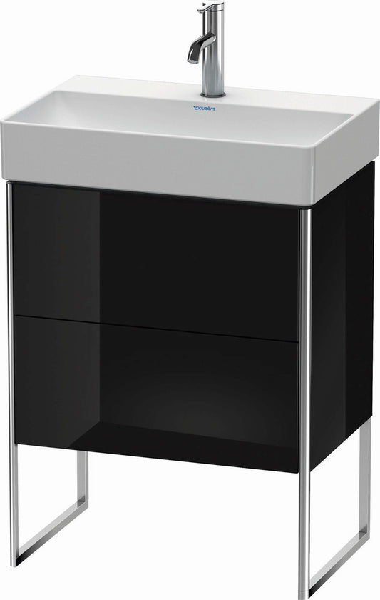 Duravit XSquare 23" Black Two Drawer Floorstanding Vanity Unit (XS445304040)