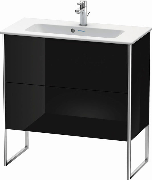 Duravit XSquare 32" Black Two Drawer Floorstanding Vanity Unit (XS445504040)