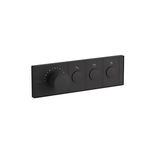 Kohler Anthem K-26347-9 Brushed Brass 3-outlet Thermostatic Valve Control Panel