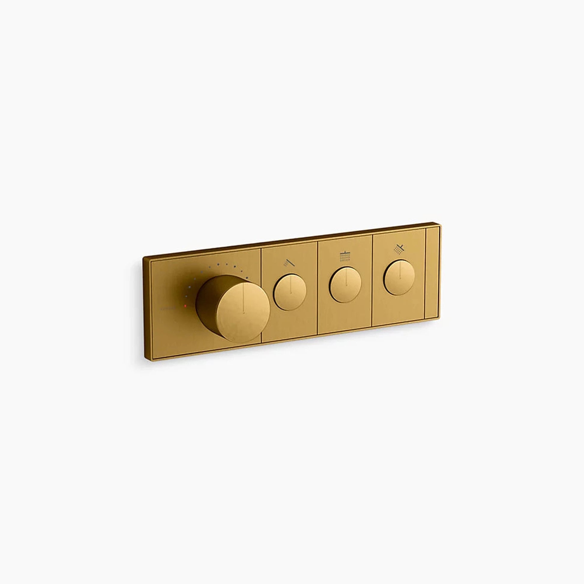 Kohler Anthem Vibrant Brushed Moderne Brass 3-outlet Thermostatic Valve Control Panel