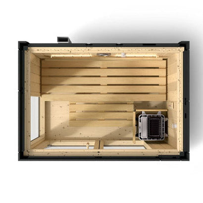 Kohler C1 2 Persons Graphite Grey Indoor Sauna Kit Full Floor