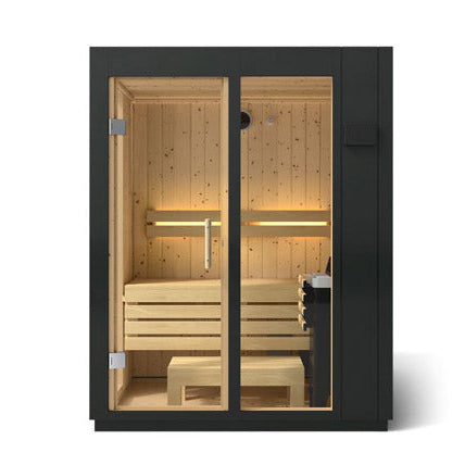 Kohler C1 2 Persons Graphite Grey Indoor Sauna Kit Full Floor