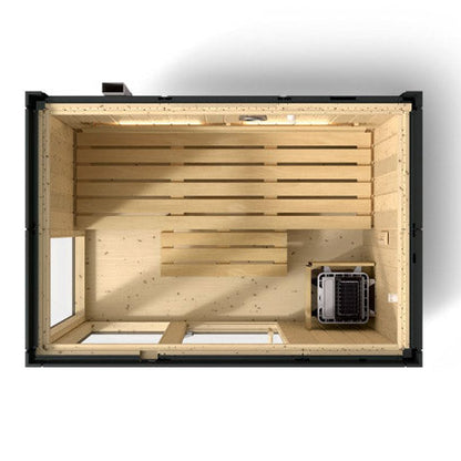 Kohler C1 3 Persons Graphite Grey Indoor Sauna Kit Full Floor