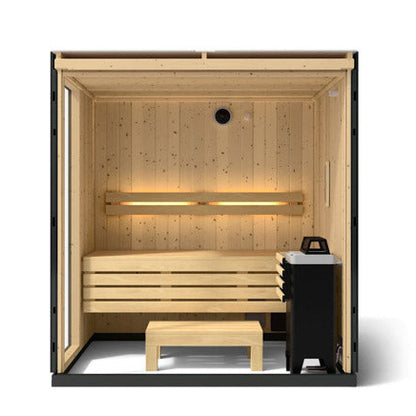 Kohler C1 3 Persons Graphite Grey Indoor Sauna Kit Without Floor