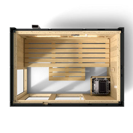 Kohler C1 3 Persons Graphite Grey Indoor Sauna Kit Without Floor