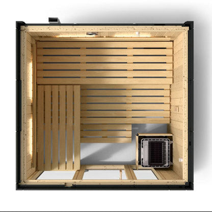 Kohler C1 5 Persons Graphite Grey Indoor Sauna Kit Without Floor