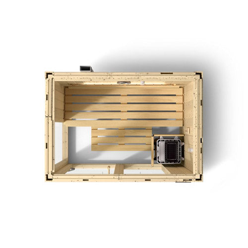 Kohler C1 Up to 2 Persons Scandinavian Spruce Indoor Sauna Kit Without Floor