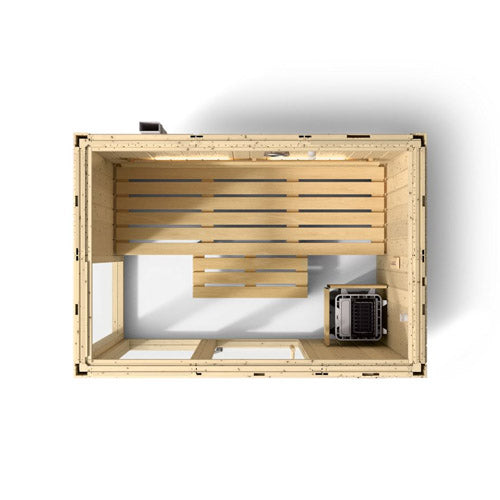 Kohler C1 Up to 3 Persons Scandinavian Spruce Indoor Sauna Kit Without Floor