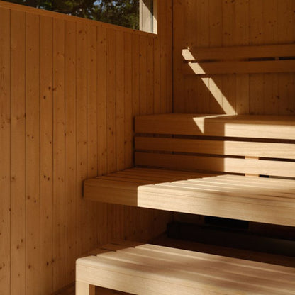 Kohler C2 5 Persons Weathered Grey Spruce Outdoor Sauna Kit