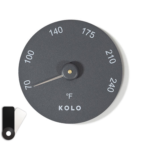 Kolo Black Sauna Degrees Fahrenheit Thermometer