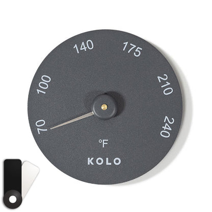 Kolo Black Sauna Degrees Fahrenheit Thermometer