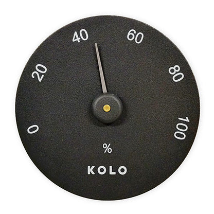 Kolo Round Black Hygrometer