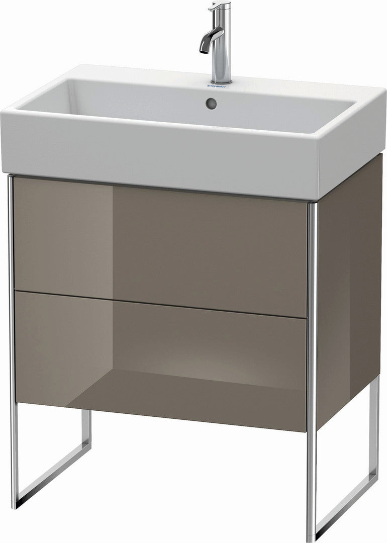 Duravit XSquare 27" Flannel Gray Two Drawer Floorstanding Vanity Unit (XS447408989)