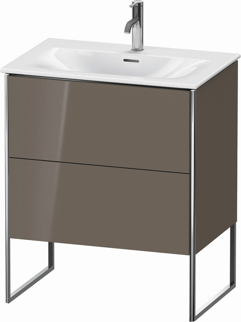 Duravit XSquare 28" Flannel Gray Two Drawer Floorstanding Vanity Unit (XS452308989)