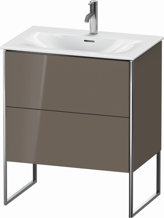 Duravit XSquare 28" Flannel Gray Two Drawer Floorstanding Vanity Unit (XS452308989)