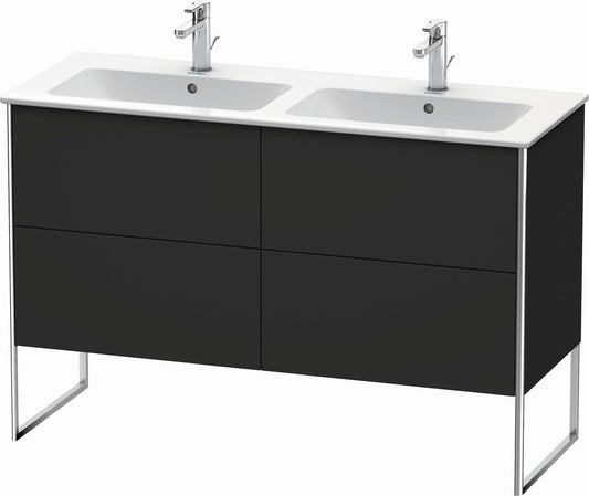 Duravit XSquare 50" Graphite Two Drawer Floorstanding Vanity Unit (XS444908080)