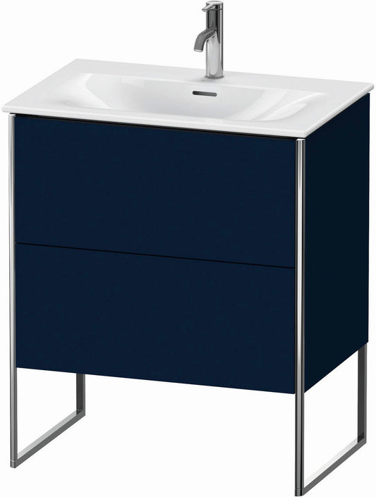 Duravit XSquare 28" Midnight Blue Two Drawer Floorstanding Vanity Unit (XS452309898)