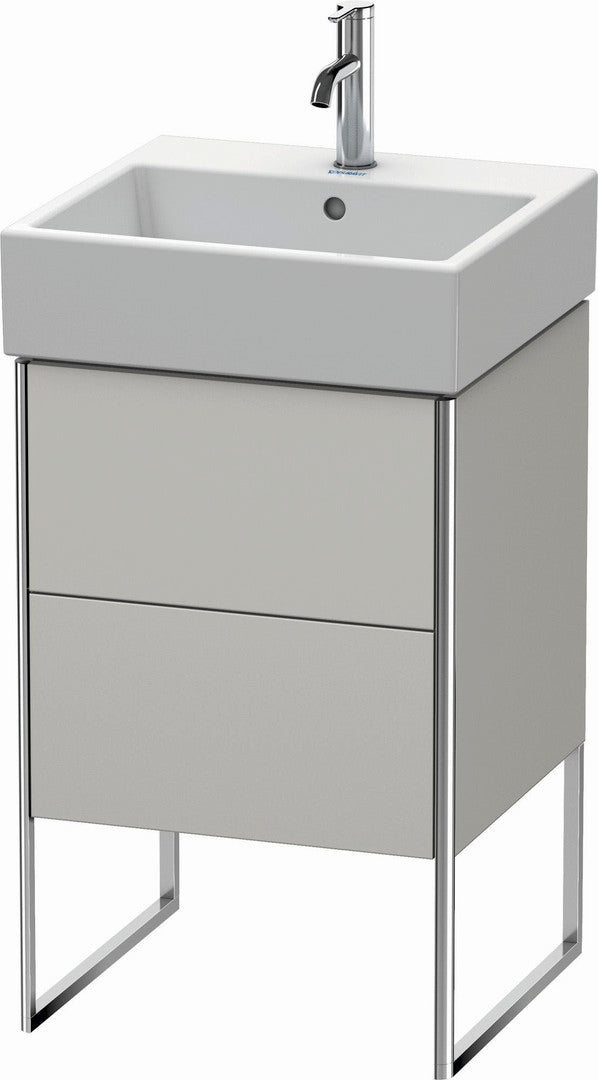 Duravit XSquare 19" Concrete Gray Two Drawer Floorstanding Vanity Unit (XS447200707)