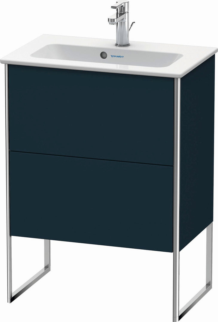 Duravit XSquare 24" Midnight Blue Two Drawer Floorstanding Vanity Unit (XS445409898)