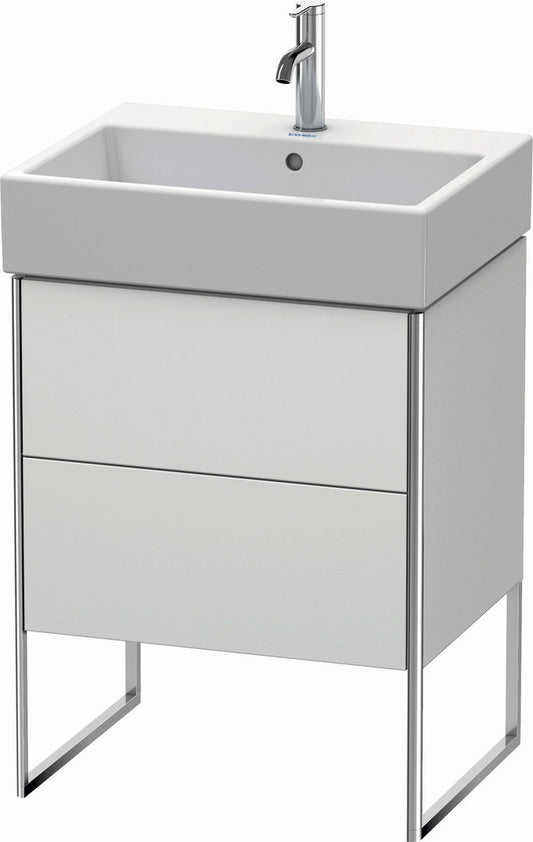 Duravit XSquare 23" White Satin Matt Two Drawer Floorstanding Vanity Unit (XS447303636)