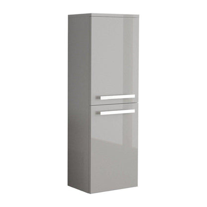 LaToscana Ameno 14" x 42" Gray Wall-Mounted Linen Tower Cabinet