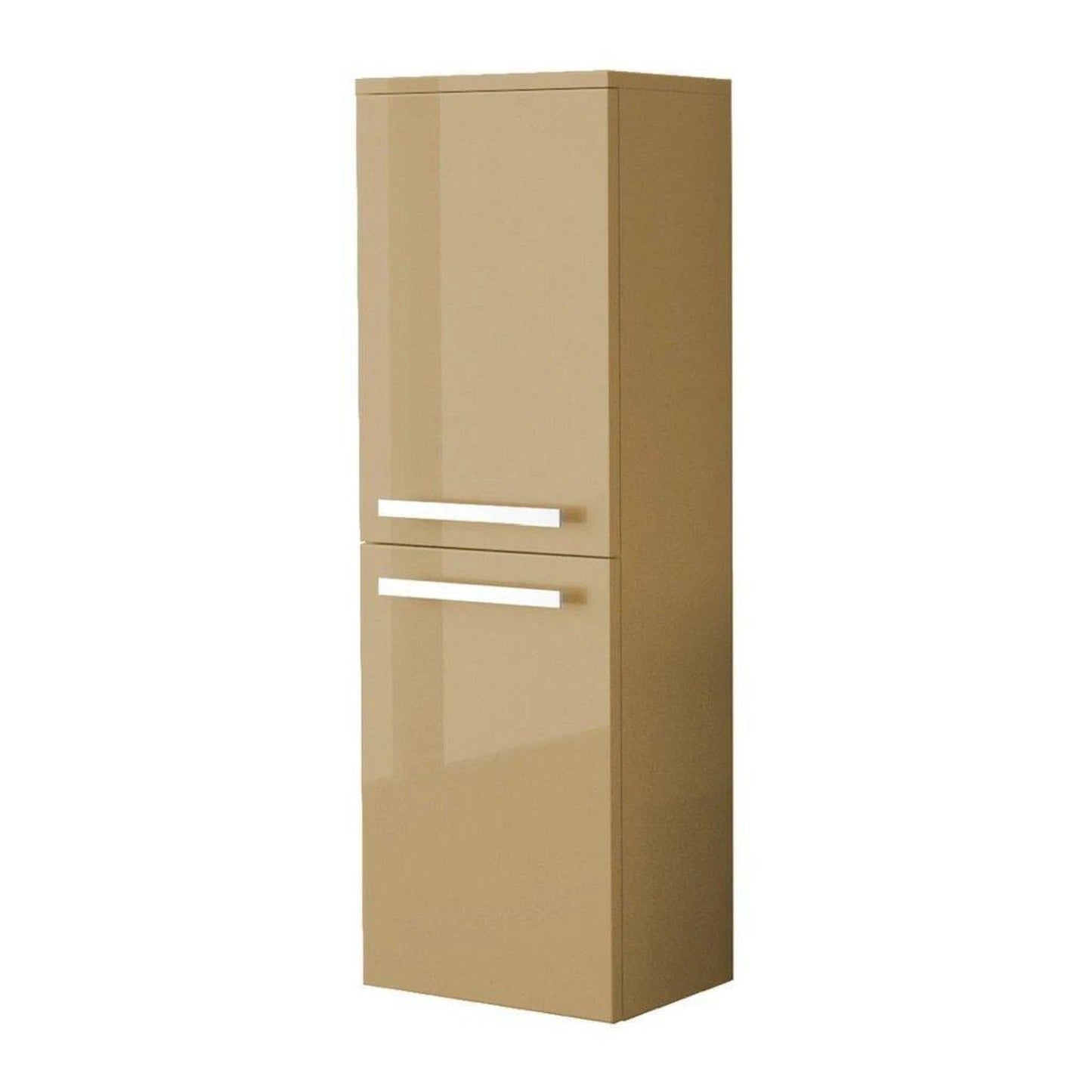 LaToscana Ameno 14" x 42" Sand Wall-Mounted Linen Tower Cabinet