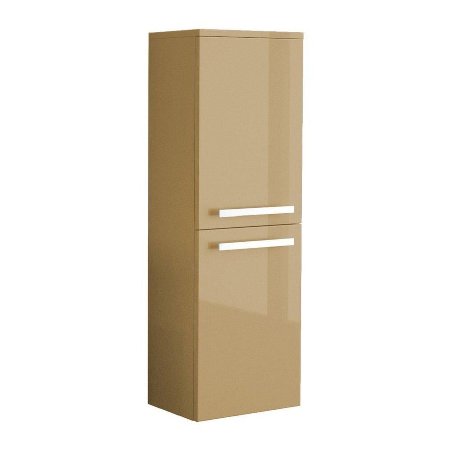 LaToscana Ameno 14" x 42" Sand Wall-Mounted Linen Tower Cabinet