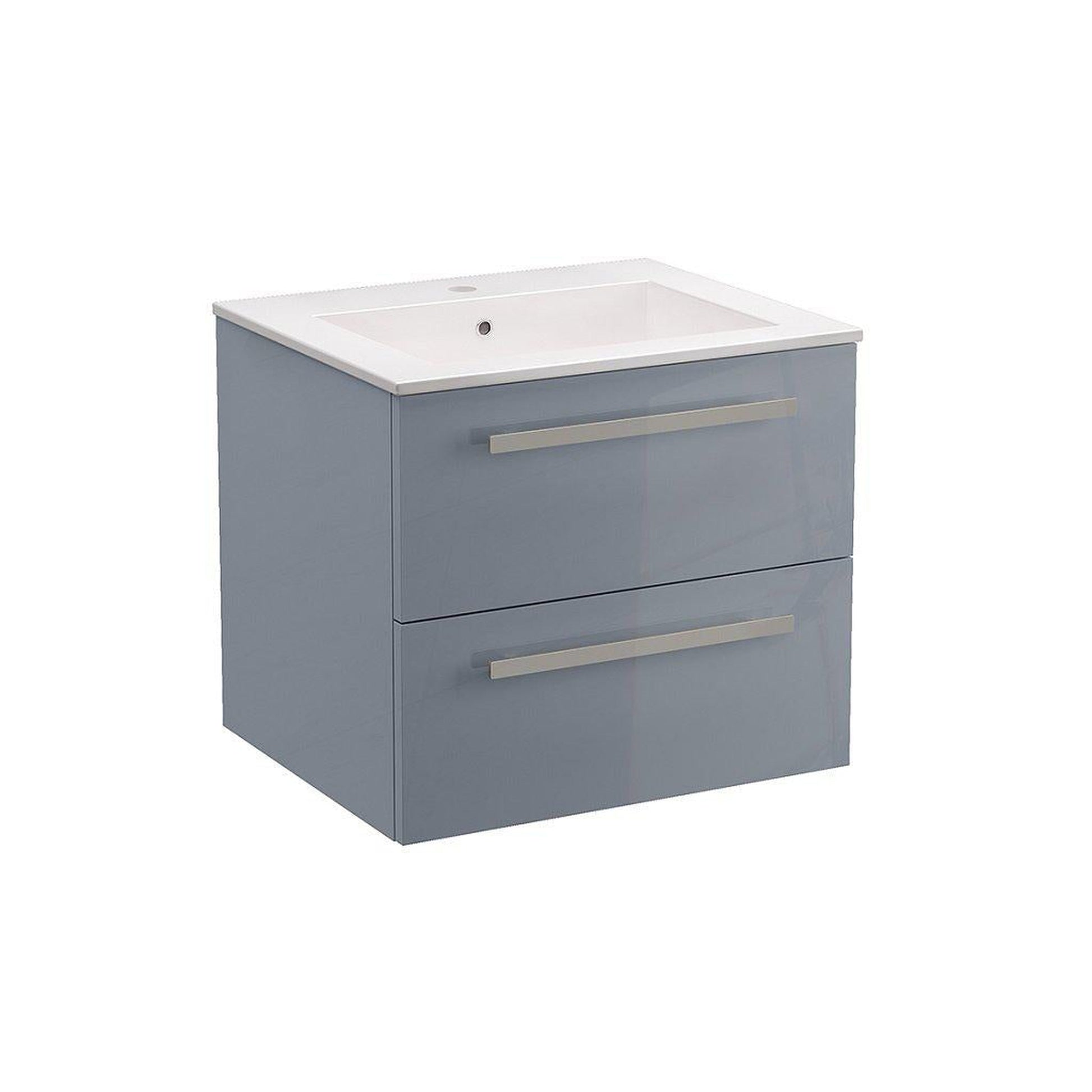 LaToscana Ameno 24" Gray Wall-Mounted Vanity