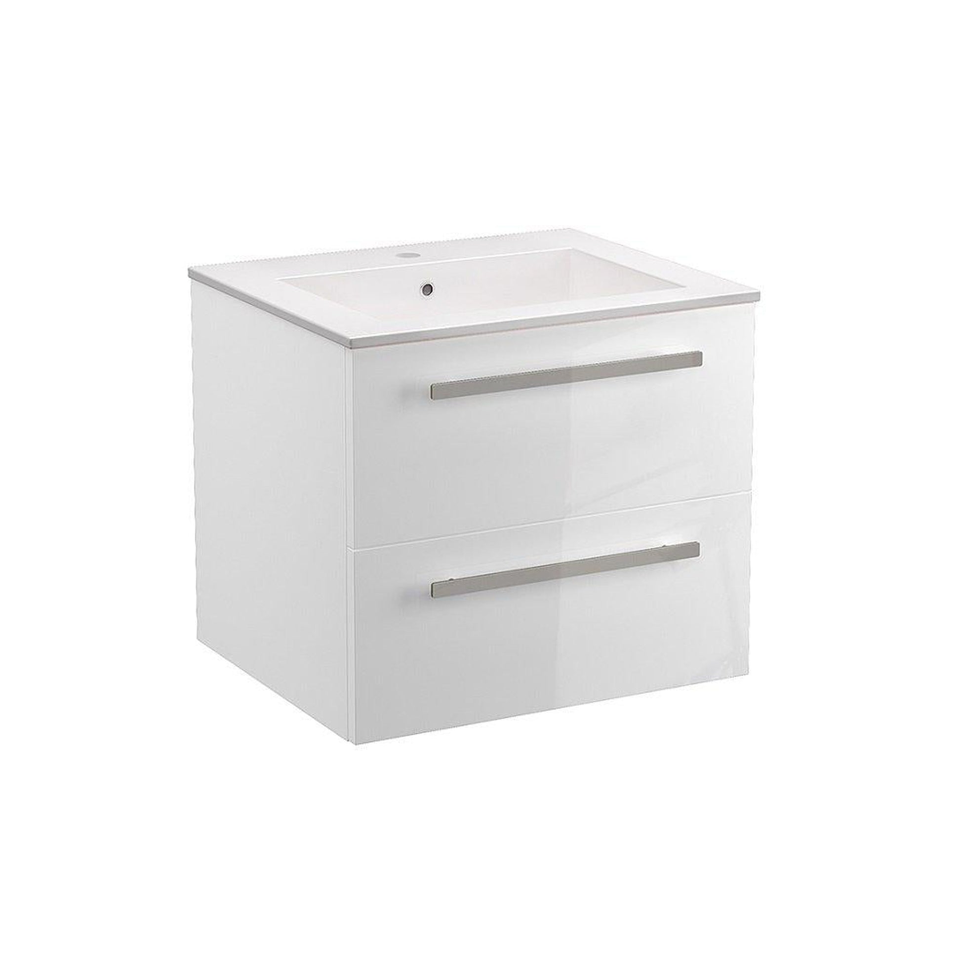 LaToscana Ameno 24" White Wall-Mounted Vanity