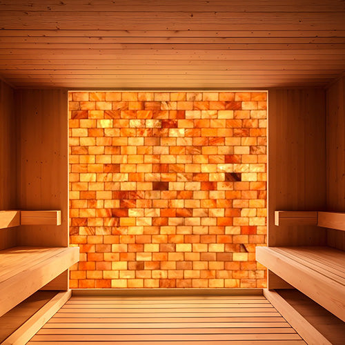 PROSAUNAS 60" x 48" Himalayan White Salt Wall With No LED