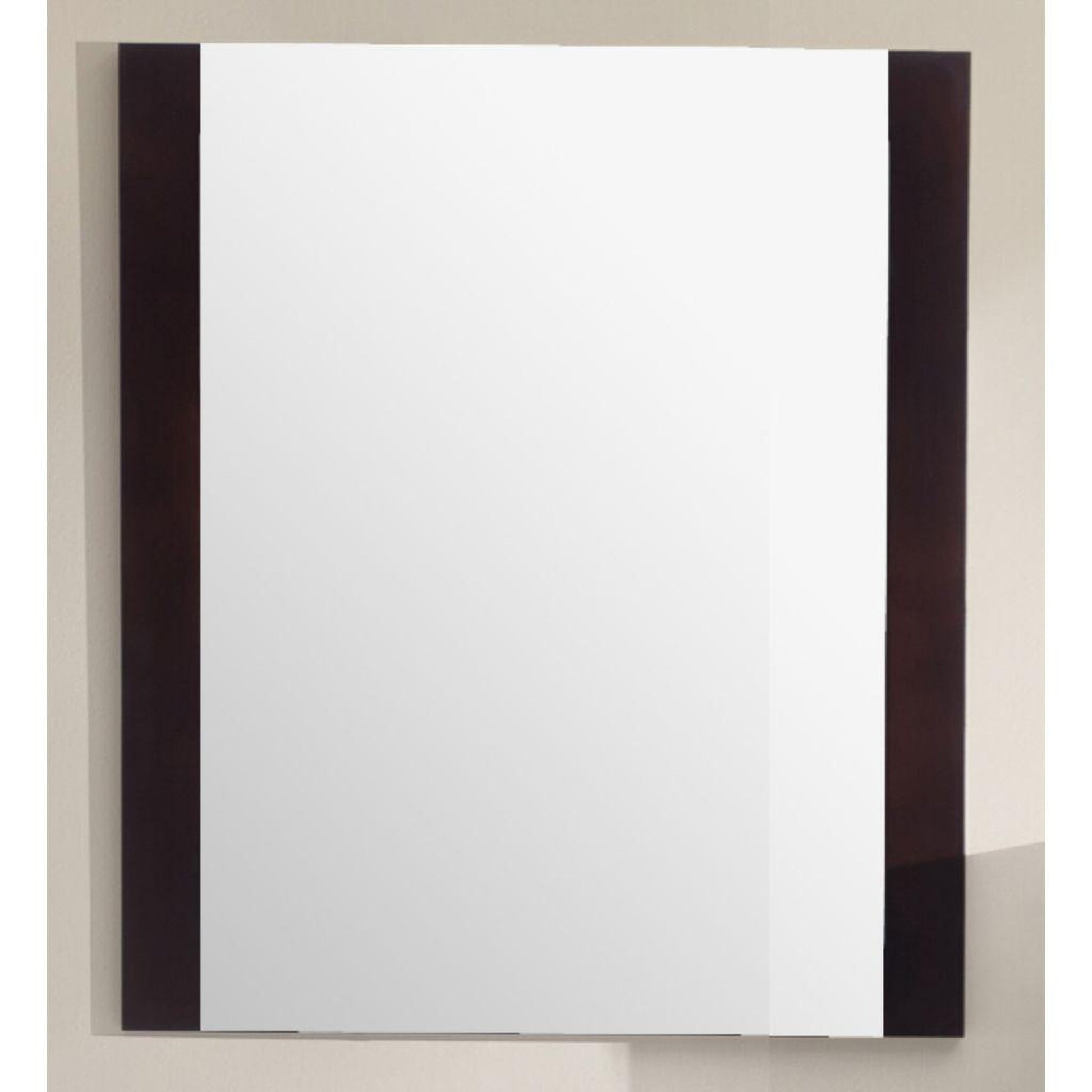 Laviva Rushmore 24" Brown Frame Rectangular Mirror