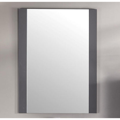 Laviva Rushmore 24" Gray Frame Rectangular Mirror