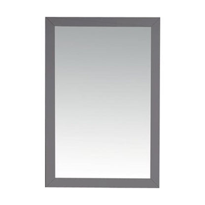 Laviva Sterling 24" Maple Gray Fully Framed Rectangular Mirror