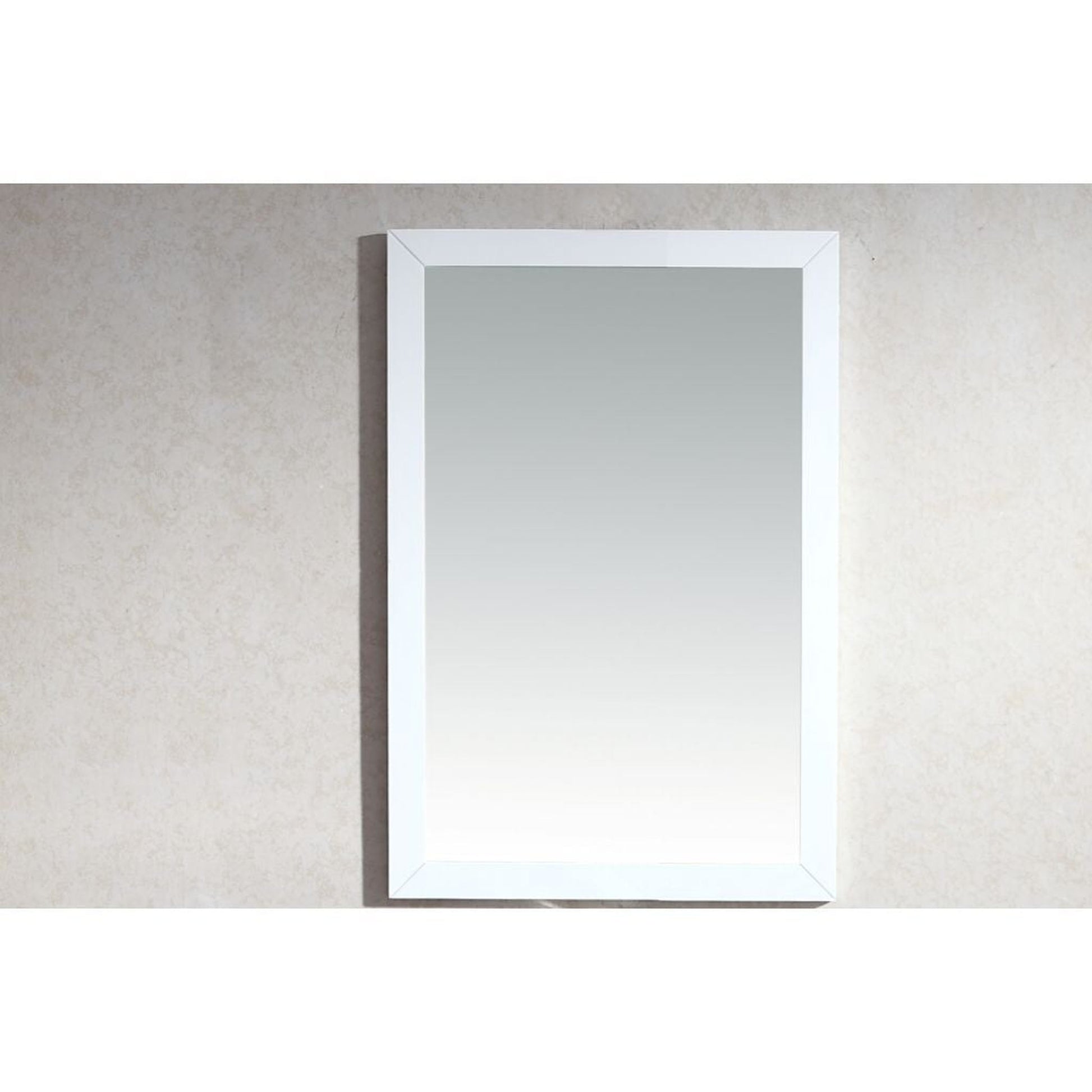 Laviva Sterling 24" White Fully Framed Rectangular Mirror