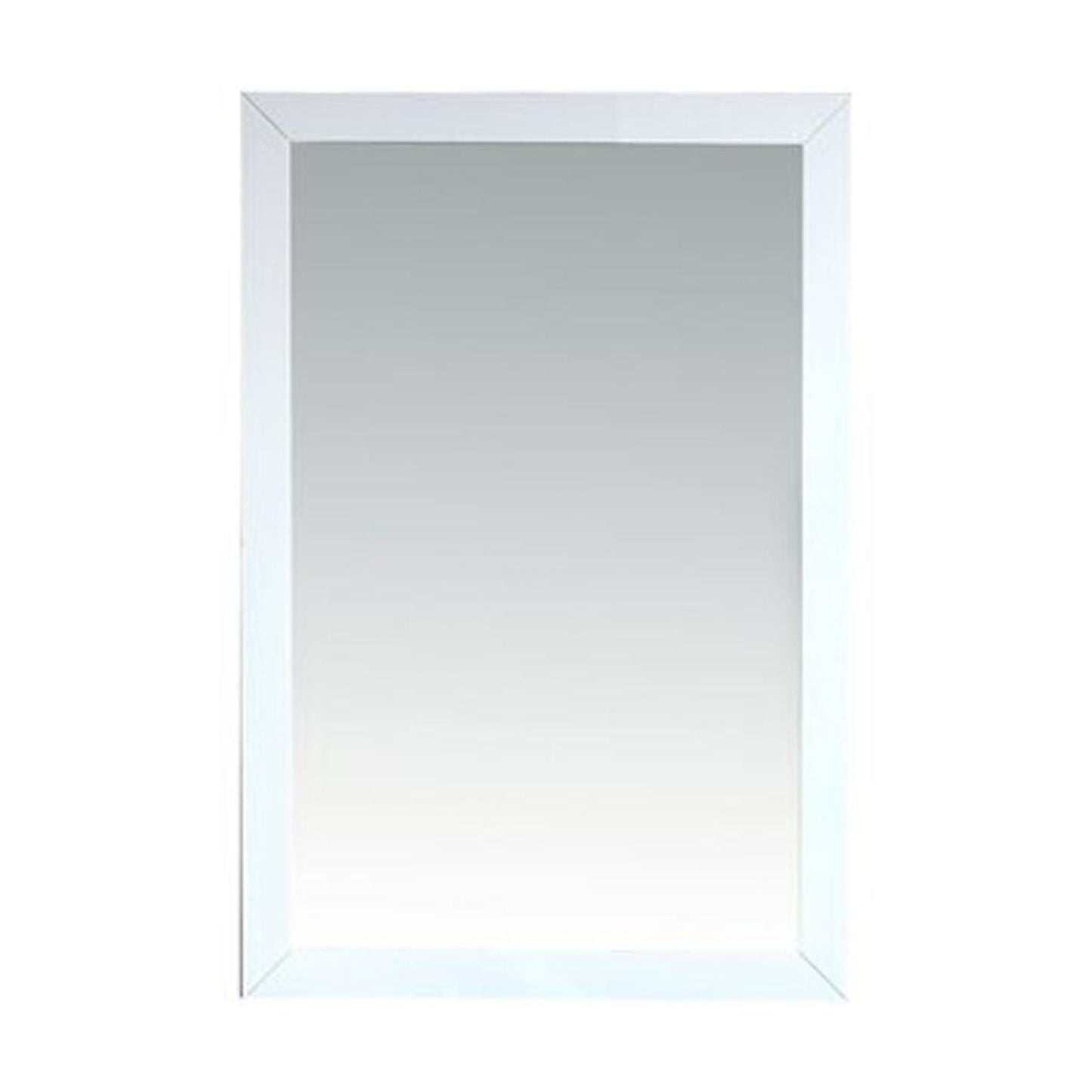 Laviva Sterling 24" White Fully Framed Rectangular Mirror