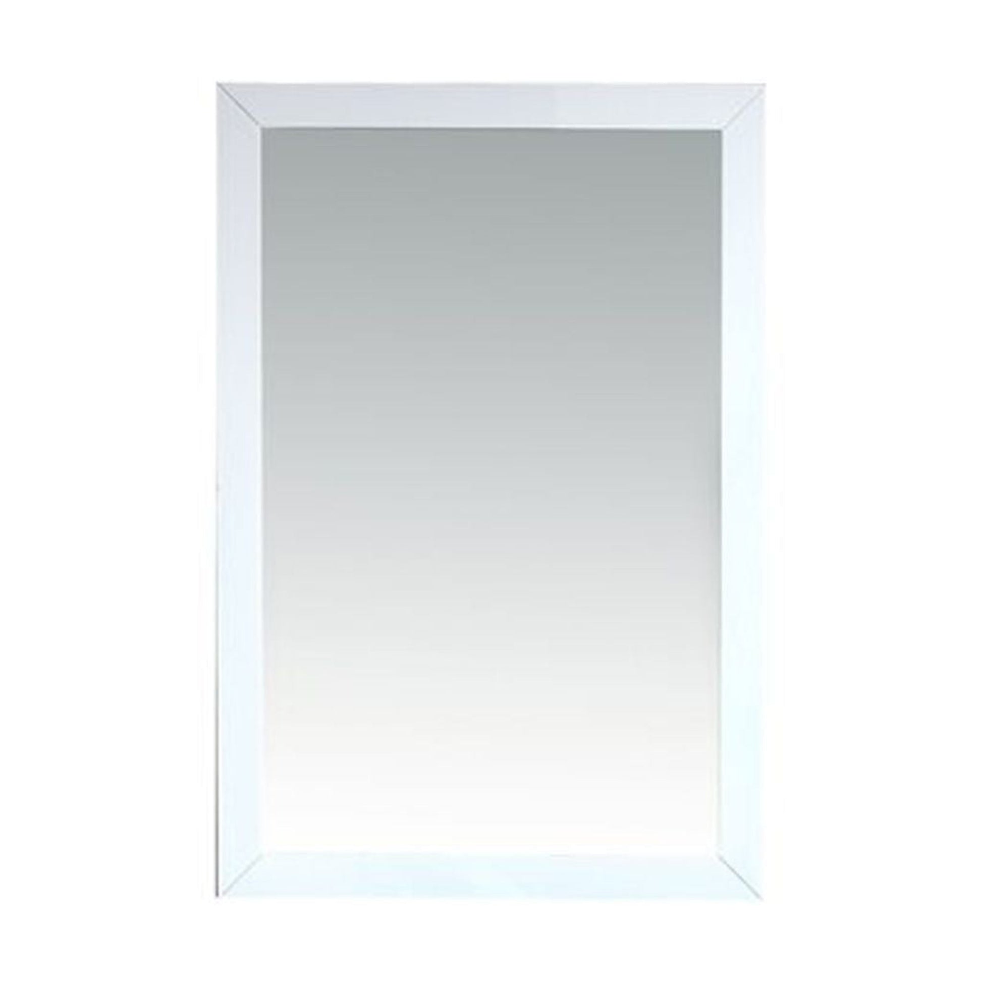 Laviva Sterling 24" White Fully Framed Rectangular Mirror