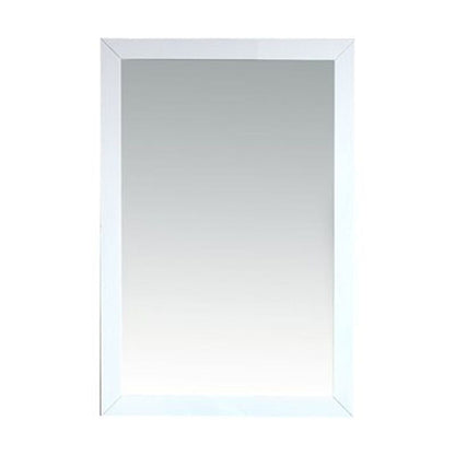 Laviva Sterling 24" White Fully Framed Rectangular Mirror