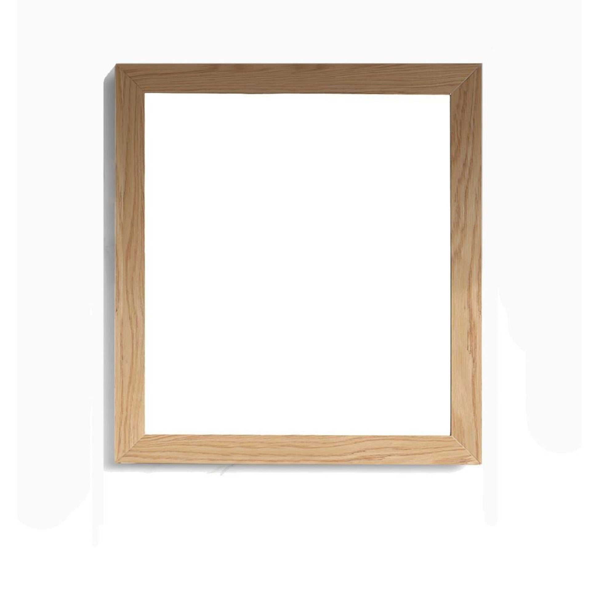 Laviva Sterling 30" California White Oak Square Fully Framed Mirror