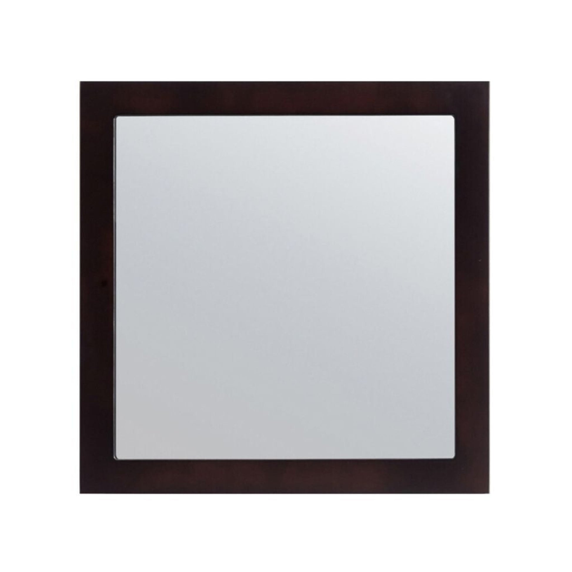 Laviva Sterling 30" Espresso Fully Framed Square Mirror
