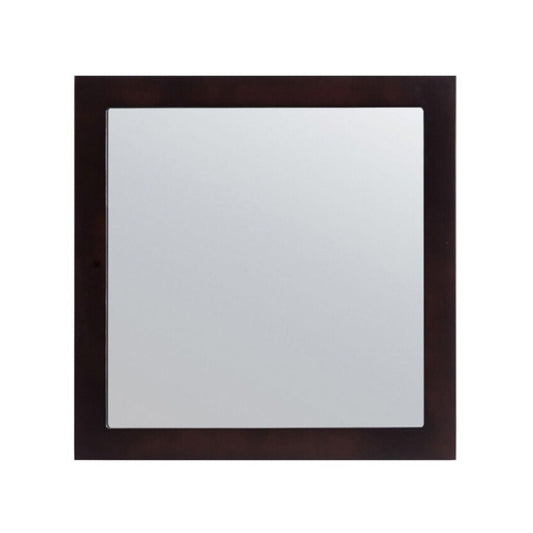 Laviva Sterling 30" Espresso Fully Framed Square Mirror