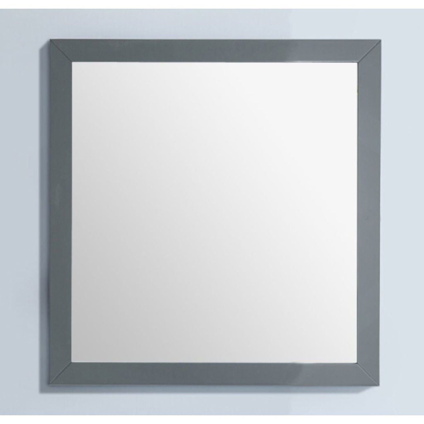 Laviva Sterling 30" Gray Fully Framed Square Mirror