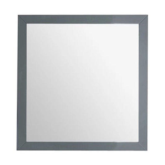 Laviva Sterling 30" Maple Gray Fully Framed Square Mirror