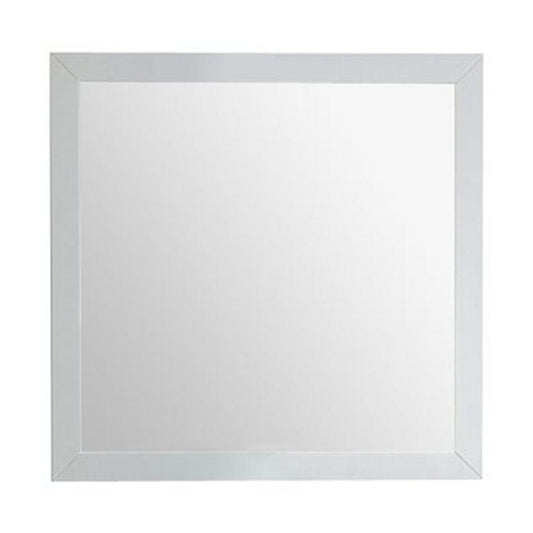 Laviva Sterling 30" Soft White Fully Framed Square Mirror